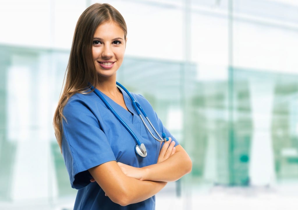 Portrait of a young smiling nurse